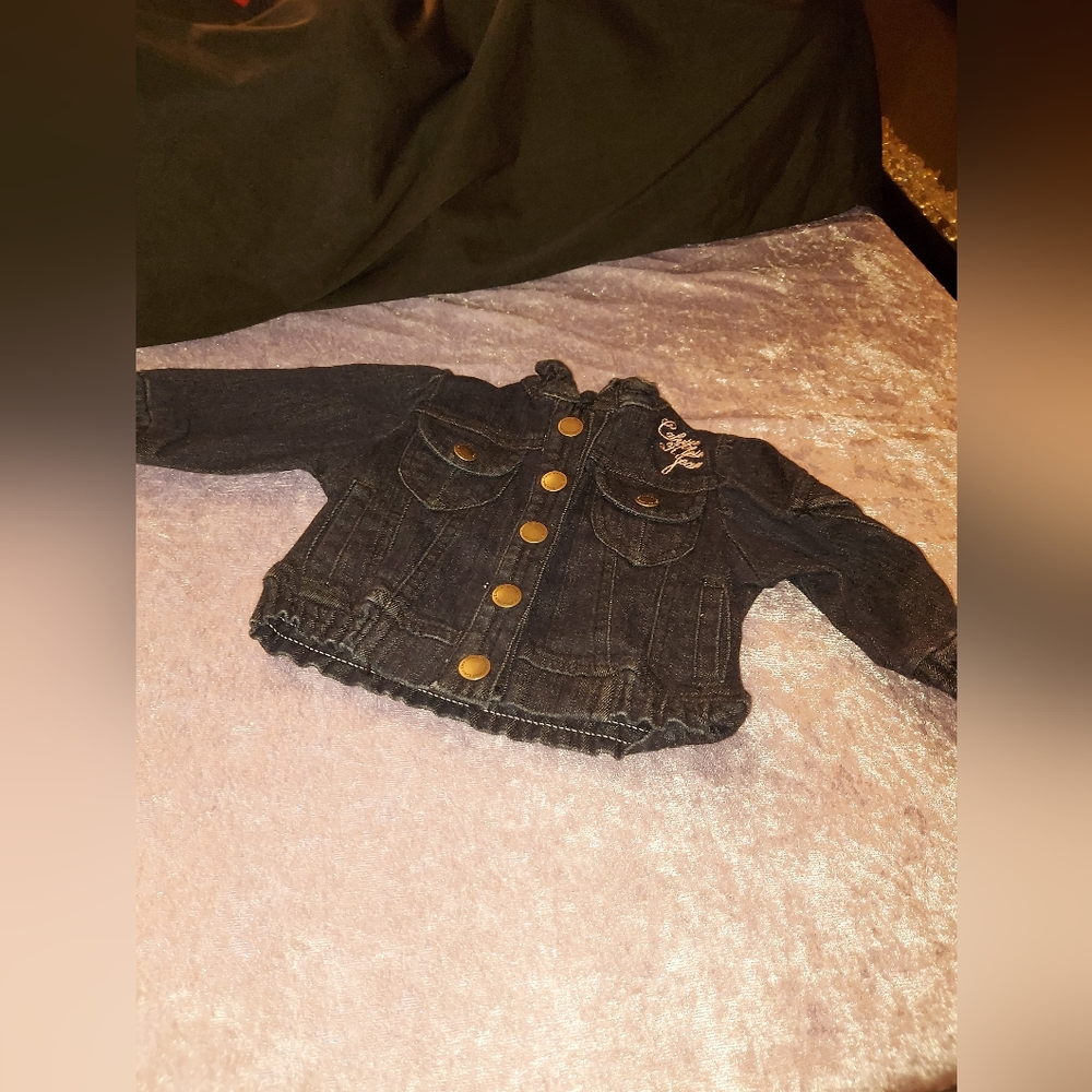 3 to 6 month Girls Calvin Klein Jeans Jacket - Picture 2 of 7